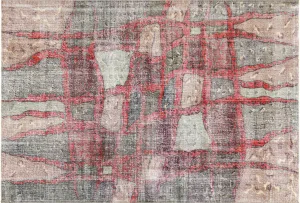 Vintage Turkish Mid-Century-Modern Rug - 6'7" x 9'8"