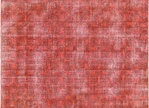 Vintage Turkish Mid-Century-Modern Rug - 6'7" x 9'