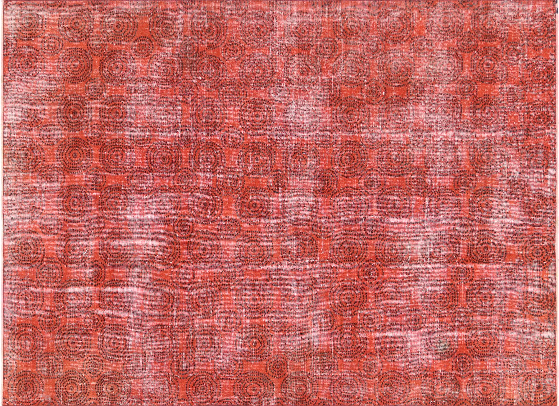 Vintage Turkish Mid-Century-Modern Rug - 6'7" x 9'
