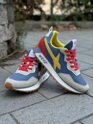 W6yz sneakers modello jet colore azzurro/giallo