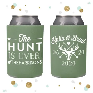 Wedding Can Cooler #133R - The Hunt is Over
