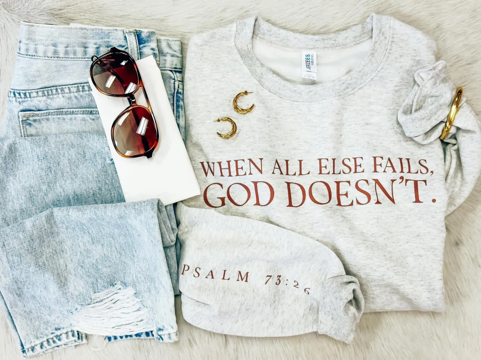 When All Else Fails, God Doesn’t Sweatshirt /Stuffology Boutique