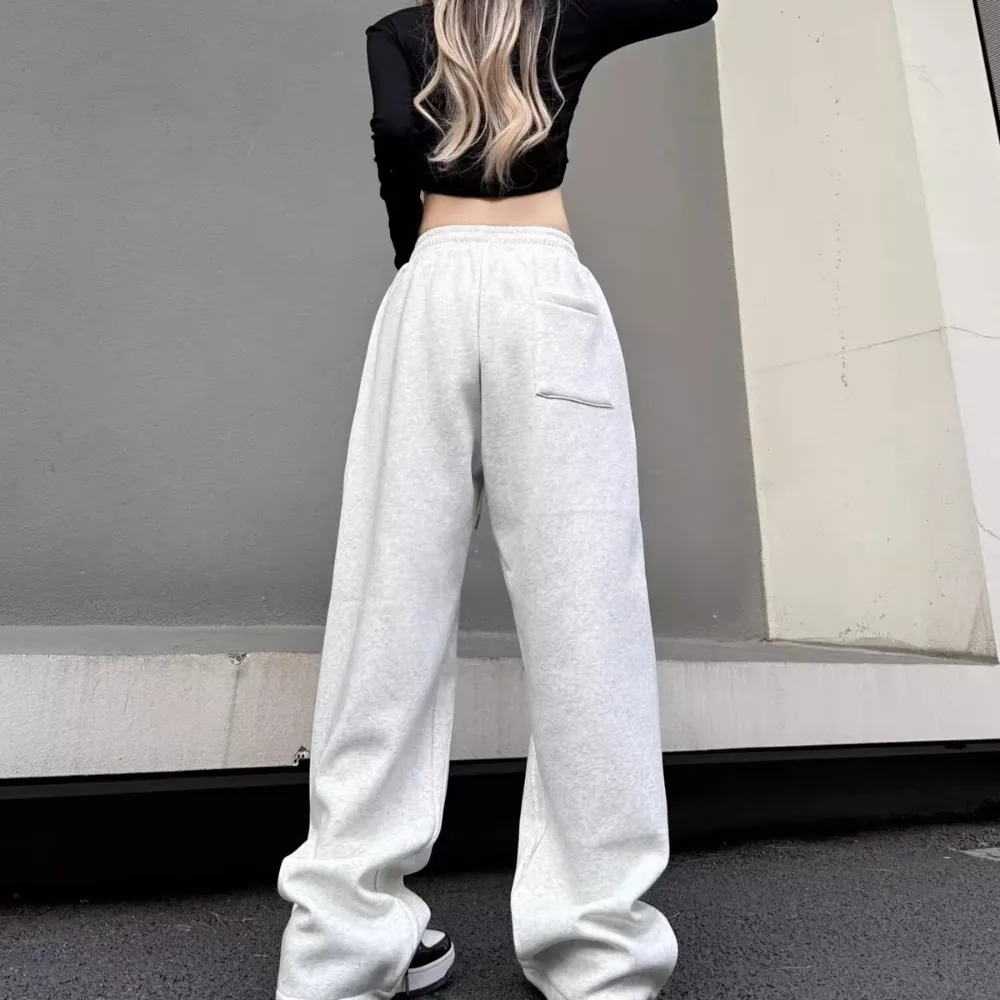 Women's American Letter Embroidery Sweatpants