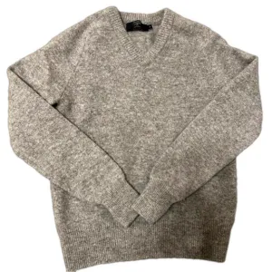 Women’s Grey J. Crew 100% Wool V-Neck Sweater - XS