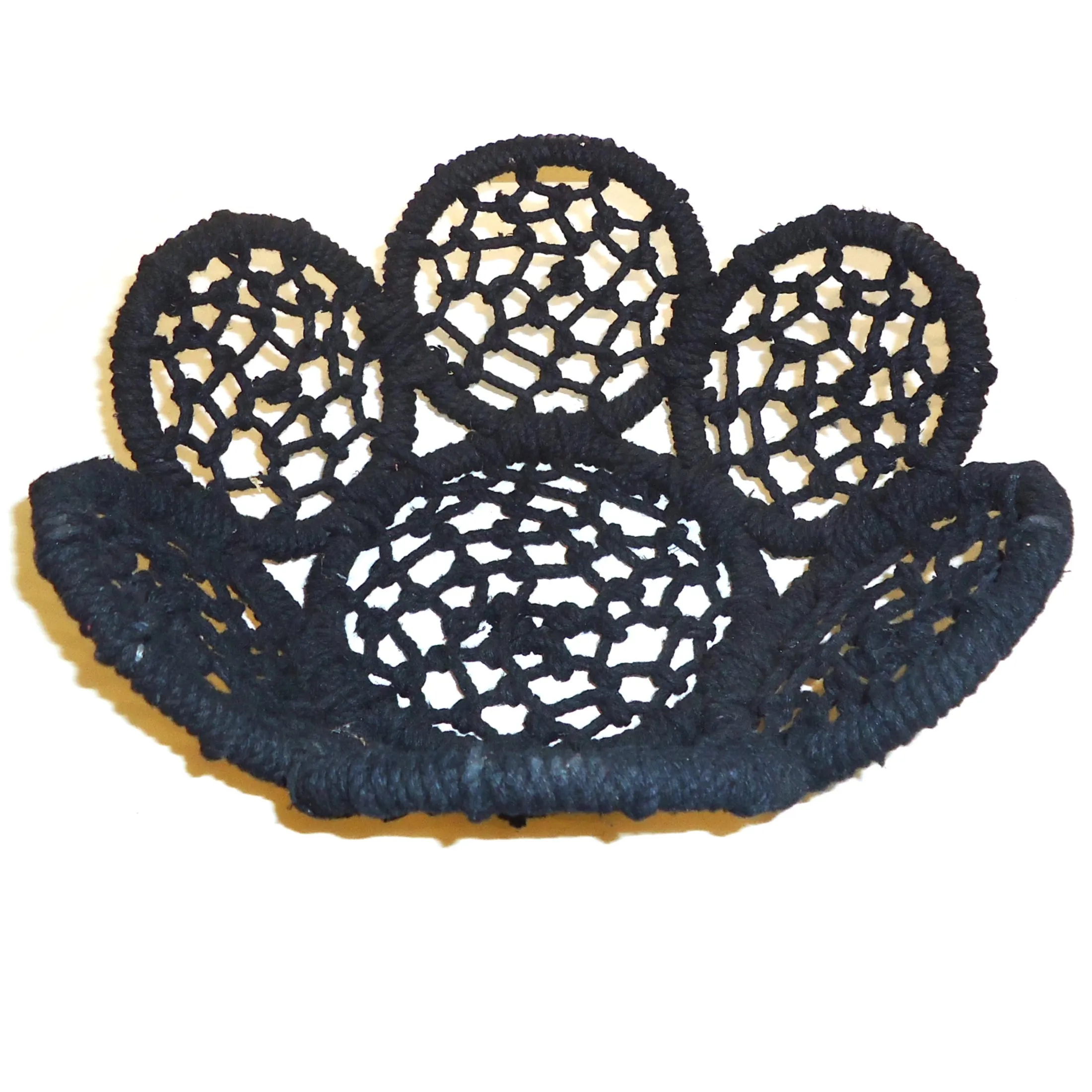 Woven Jute Flower Basket - Black, Small