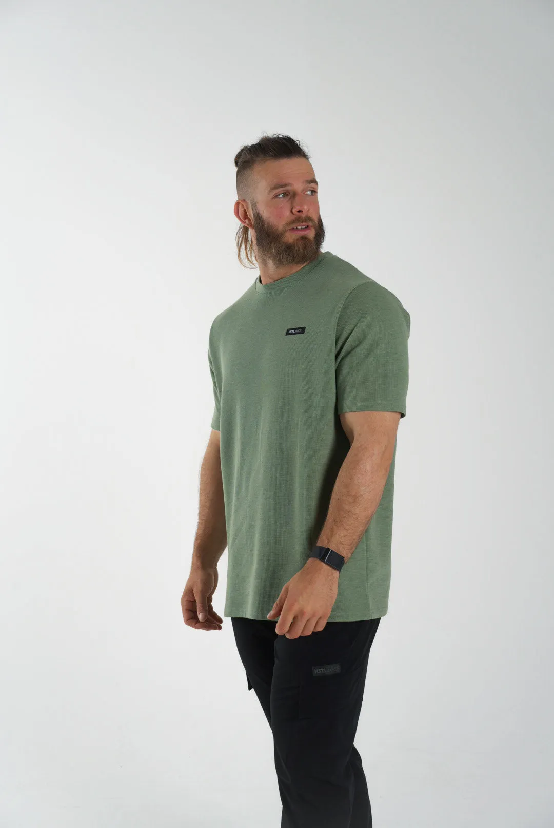 Woven Patch Waffle Tee