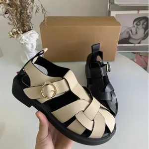 Woven Roman Style Flat Sandals for Women
