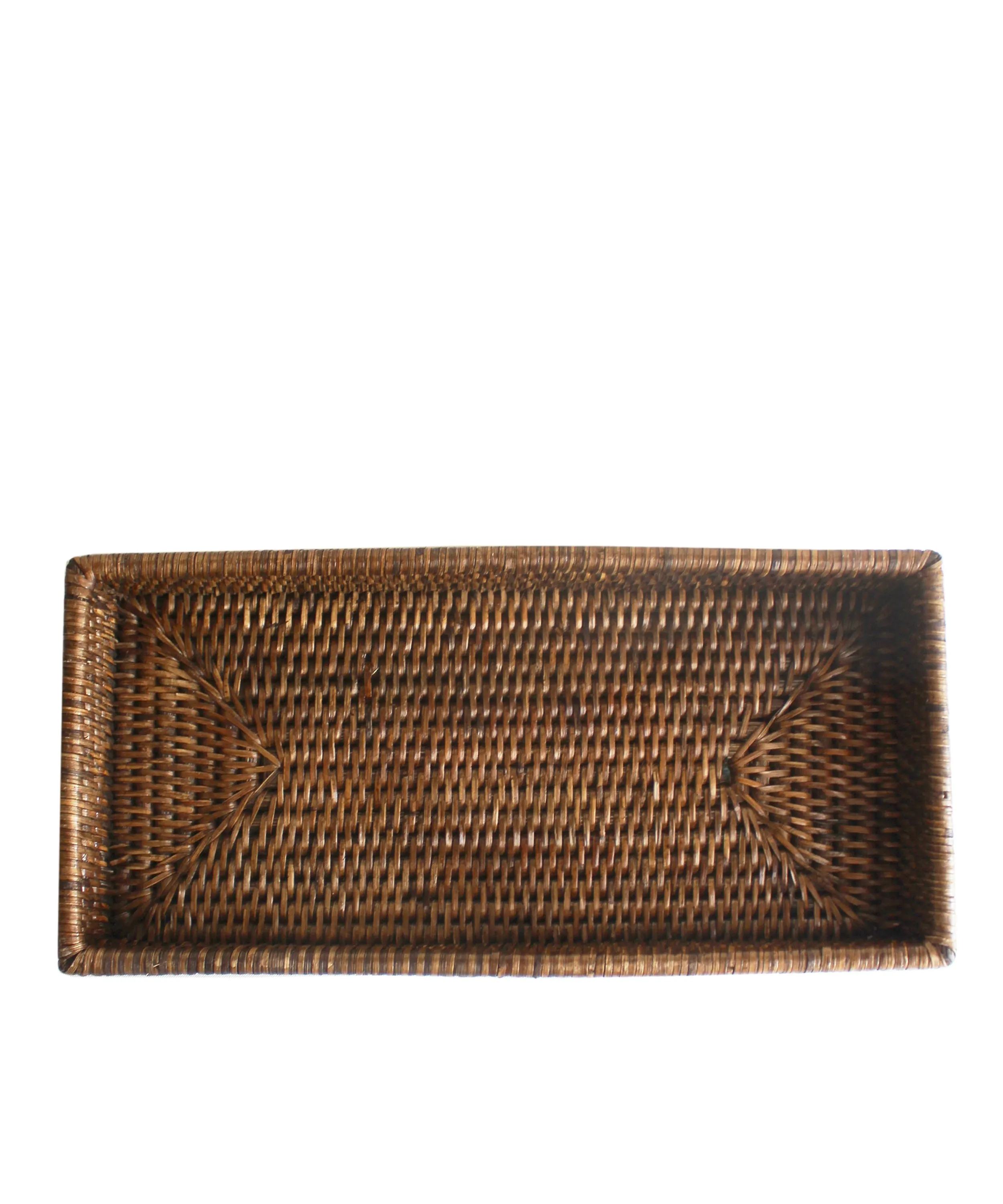 Woven Valet Tray, Brown