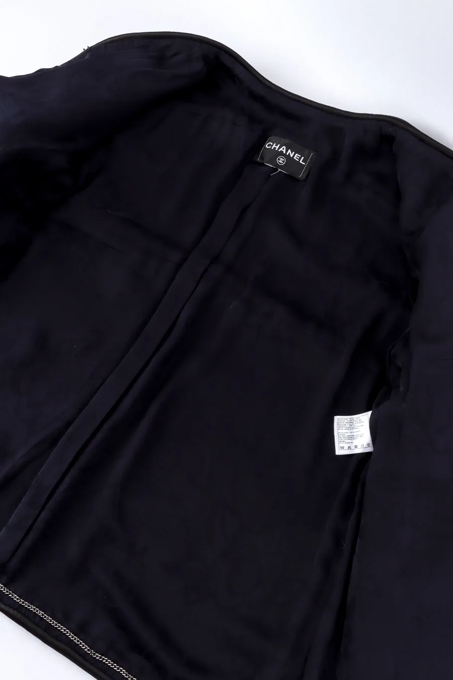 Woven Wool Collarless Jacket