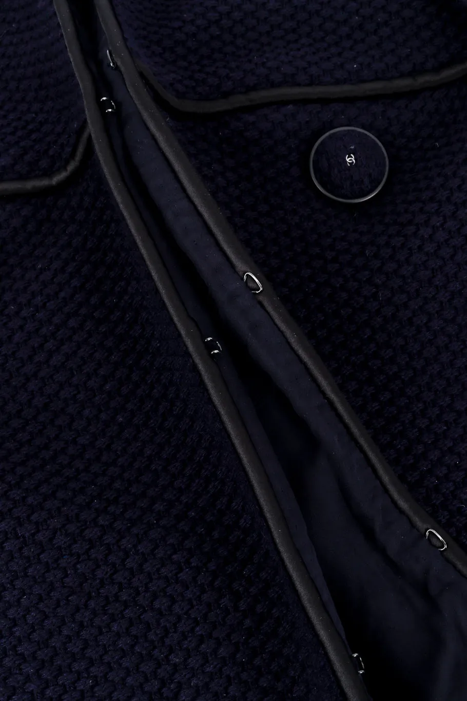 Woven Wool Collarless Jacket