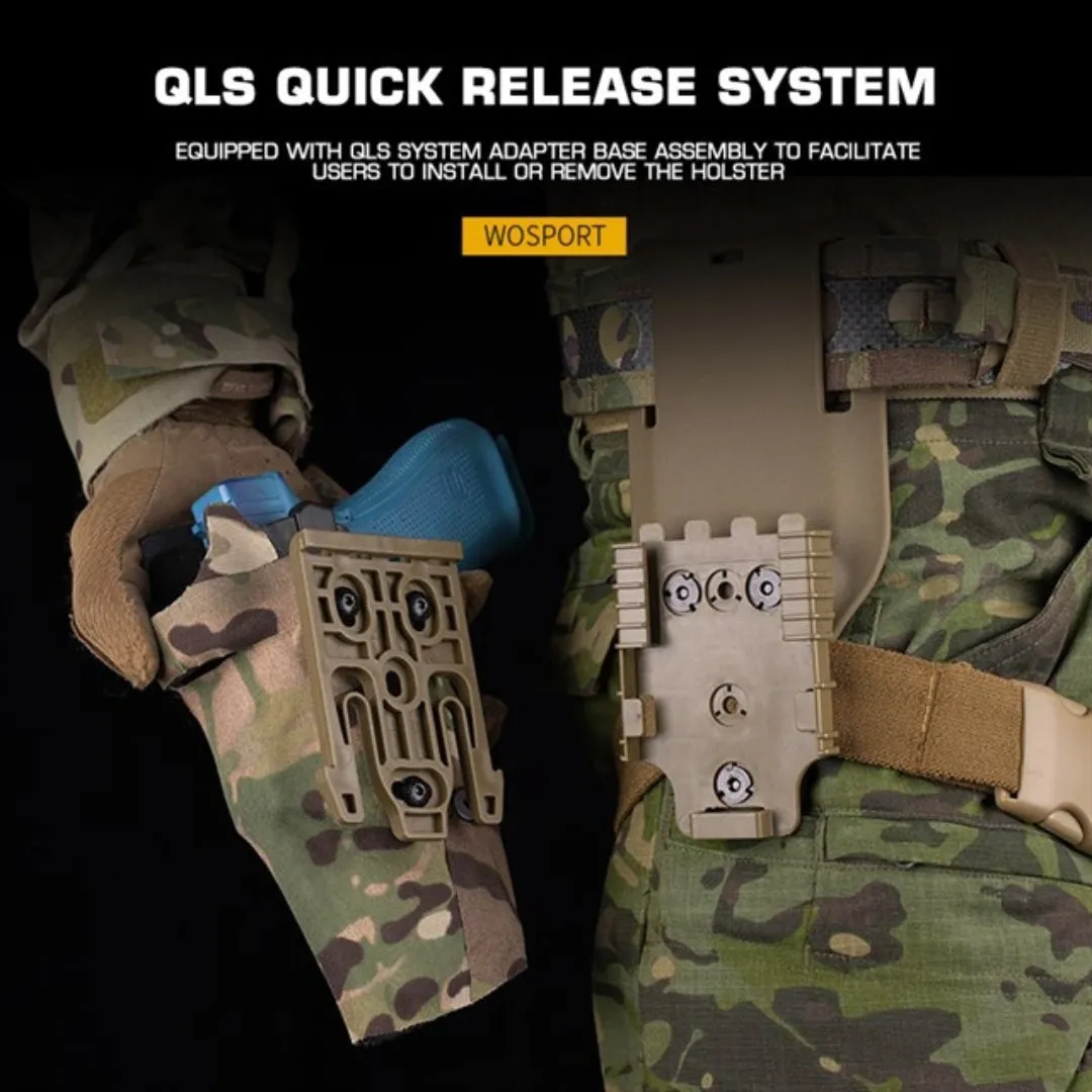WST Holster GB-78 for Glock 17 with Low Rise Platform - MC Black