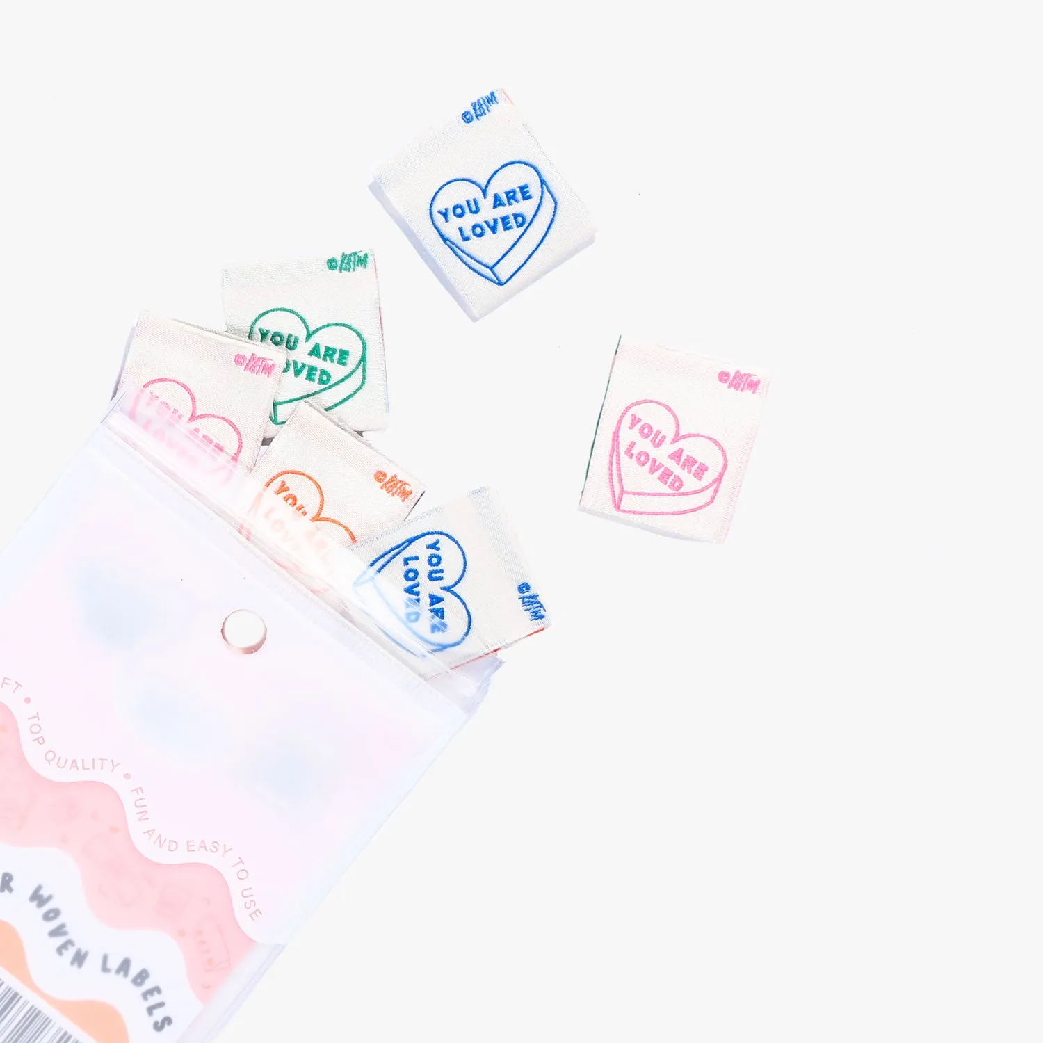 'You Are Loved' Labels | 6 Sew-in Labels