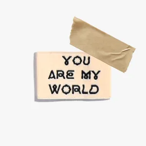 'You Are My World' Label | 6 Sew-in Labels
