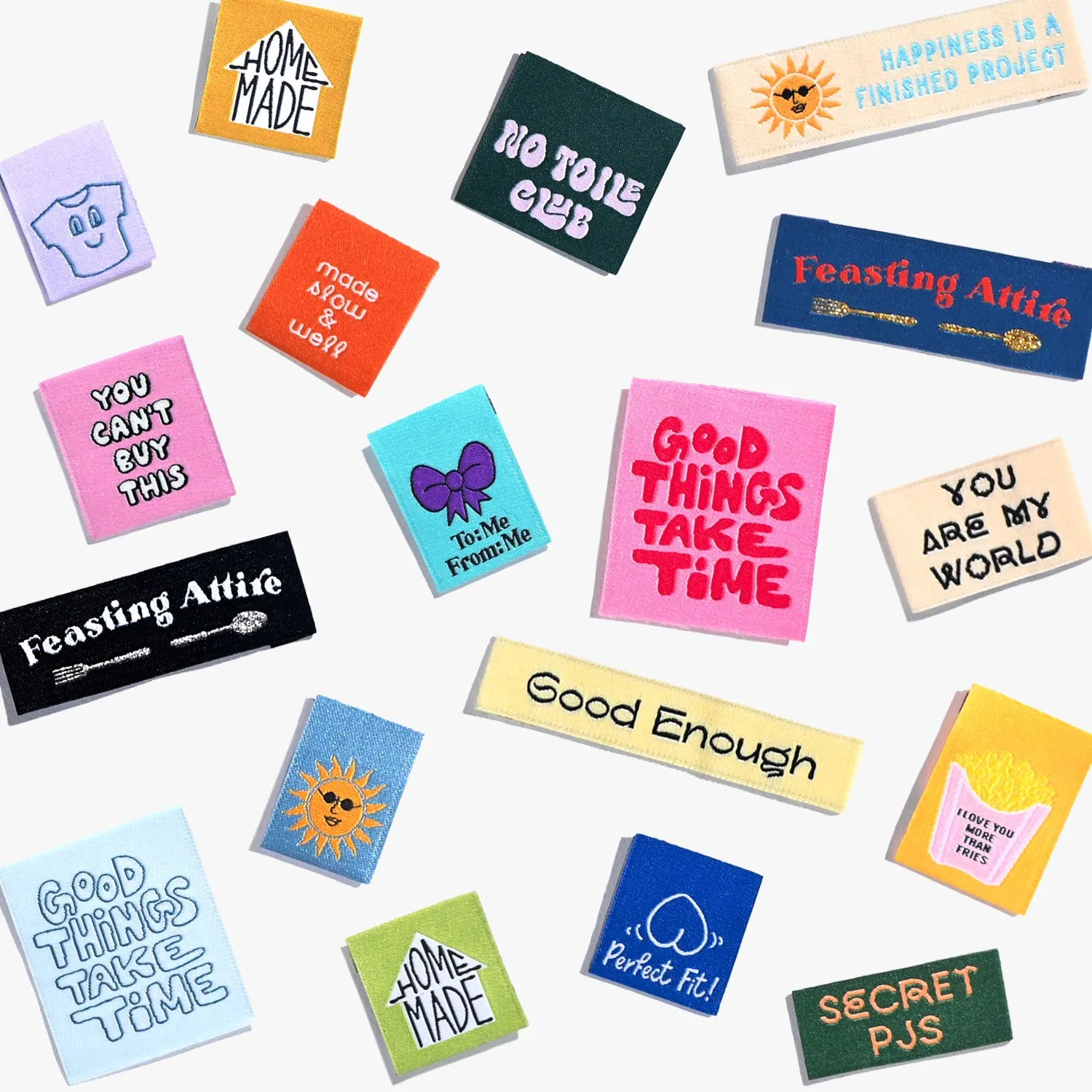 'You Are My World' Label | 6 Sew-in Labels